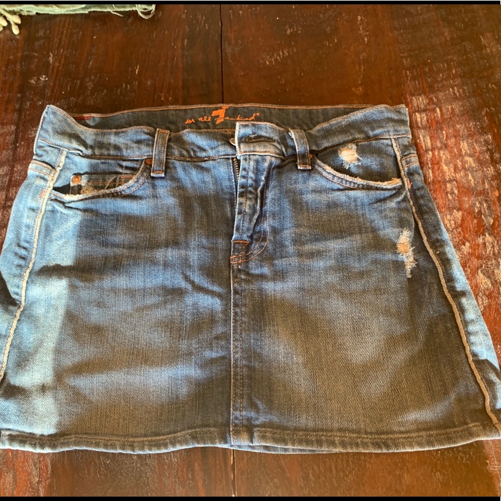 Seven for All Mankind denim mini, as 26
